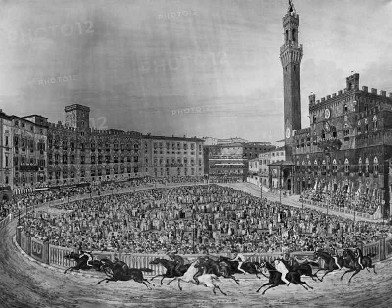 palio di siena, toscane, italie