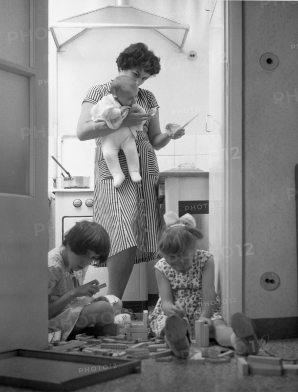 milan, mère et enfants, 1961