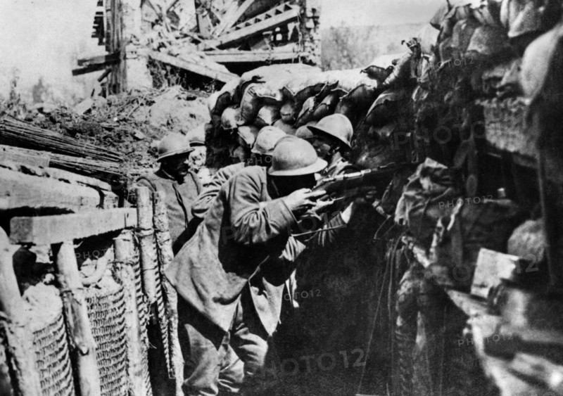 europe, italie, friuli venezia giulia, gorizia, soldats italiens dans les tranchées, 1915 1918