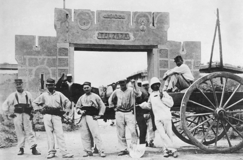 afrique, maroc, casablanca, fort talzaza, 1910 1920