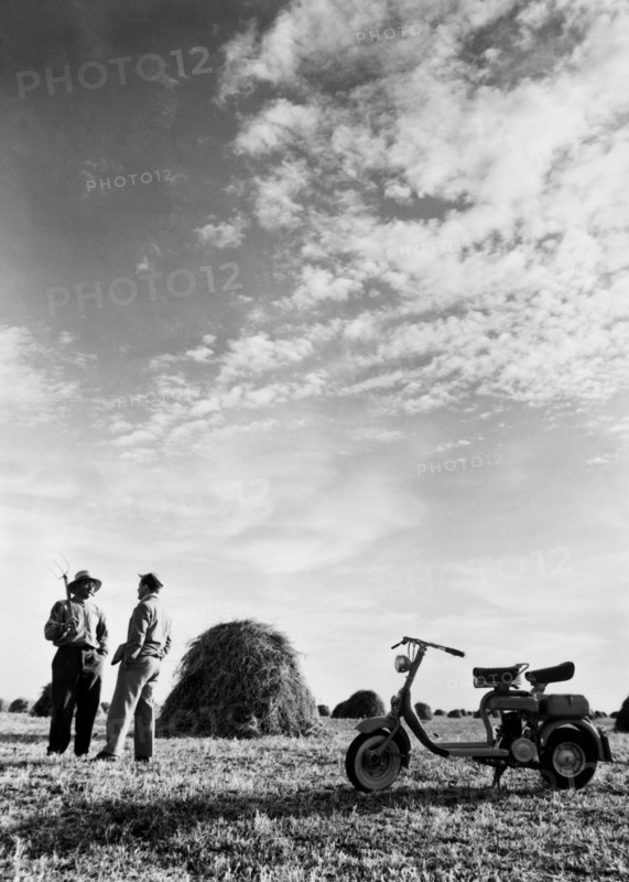 italie, paysans, moto, 1960 1970