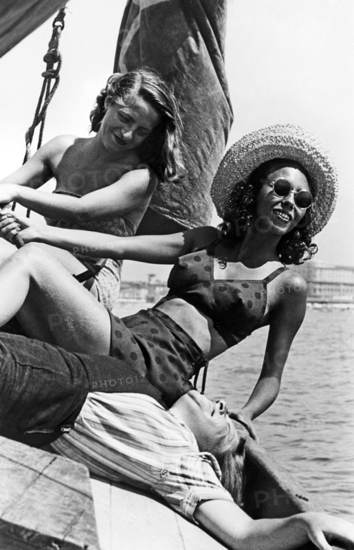 europe, italie, toscane, vacances à viareggio, 1940 1950