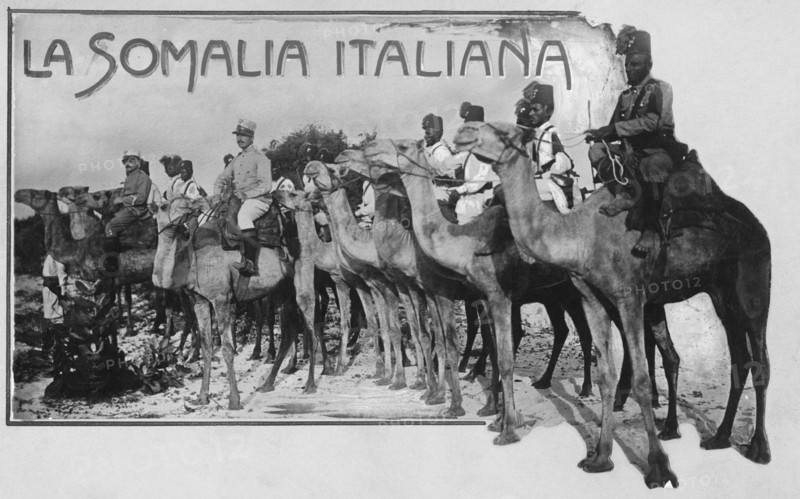 une illustration faisant l'éloge de la conquête de la somalie. 1915-40