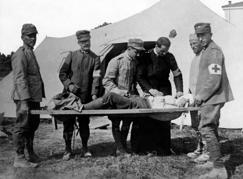 guerre, blessé à l'hôpital de campagne, 1915 1918