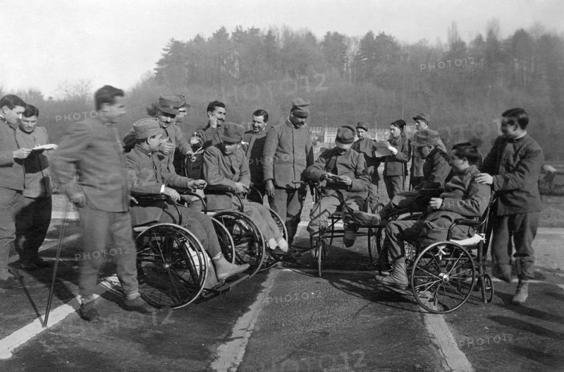 guerre, amputés à l'hôpital de campagne, 1915 1918
