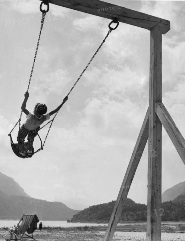 jeux d'enfants à molveno, 1953