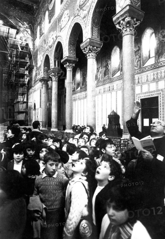 Écoliers visitant la cathédrale de Monreale, 1978