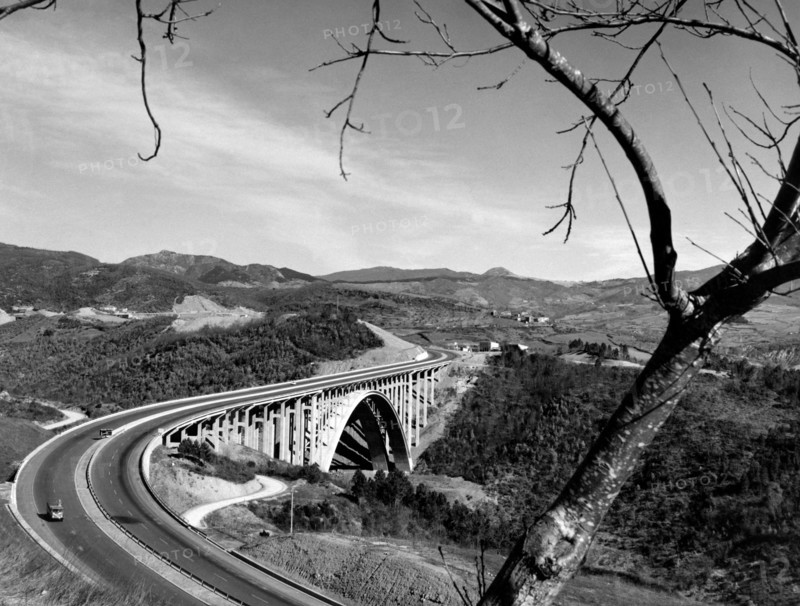 tronçon bologne-florence, viaduc de l'ail, 1960