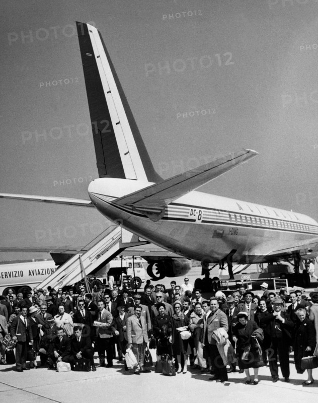 Départ d'un vol charter, 1967