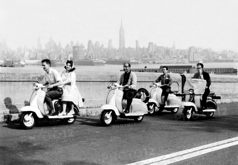 new york, scooter, lambretta, 1960