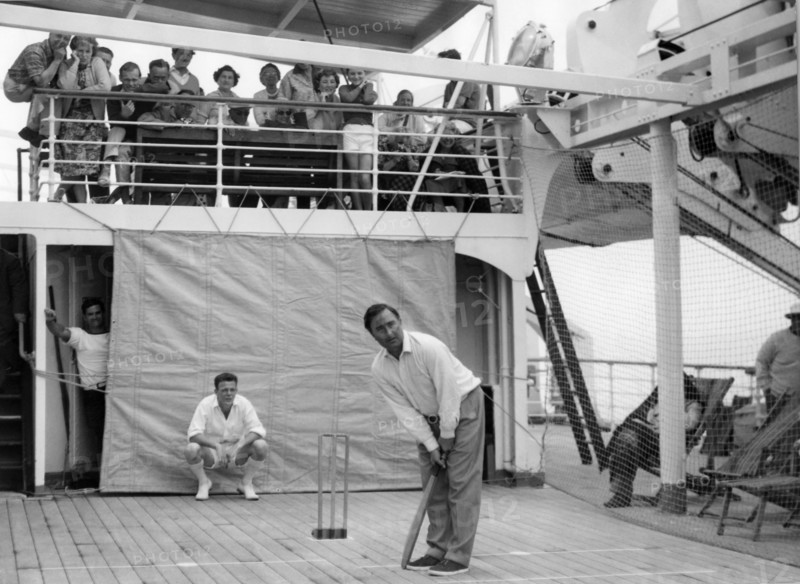 cricket sur le navire andes de la royal mail lines, 1961