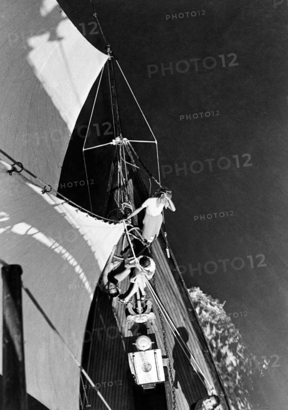 voiles sur la lagune, 1955