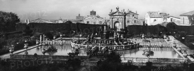 Gardens of villa lante. bagnaia. viterbo. 1910