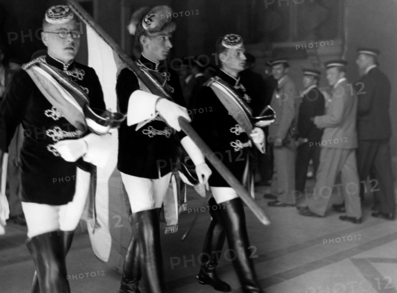 Vienna. university students in full uniform. 1930