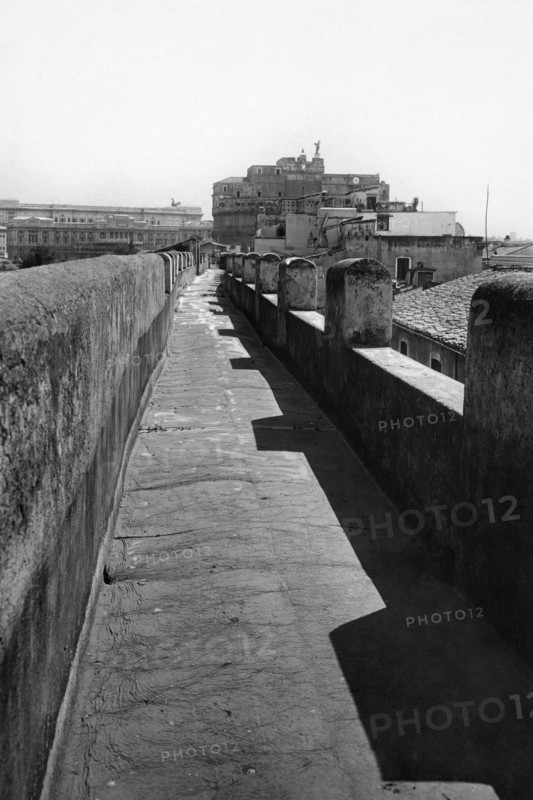 Outside of a corridor of castel sant'angelo. 1930