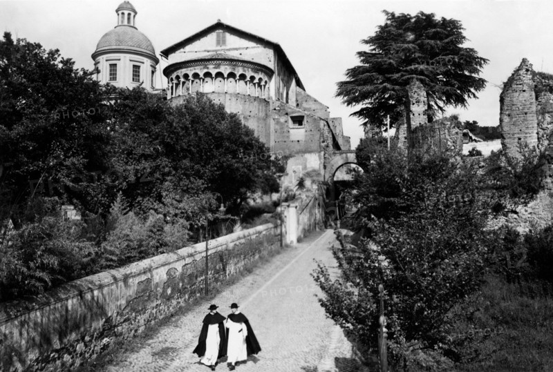 Italy. Rome. basilica of Saints John and Paul on the Caelian Hill . 1930