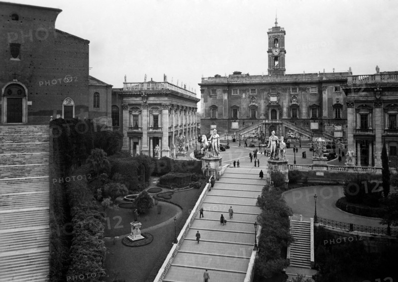 Italy. rome. piazza del campidoglio. 1930