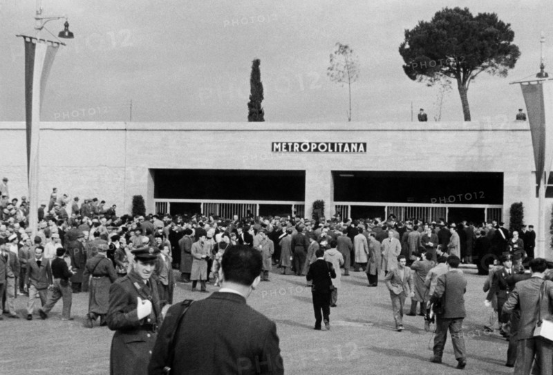 Italy. Rome. inauguration of the Eur metro. 1949-50