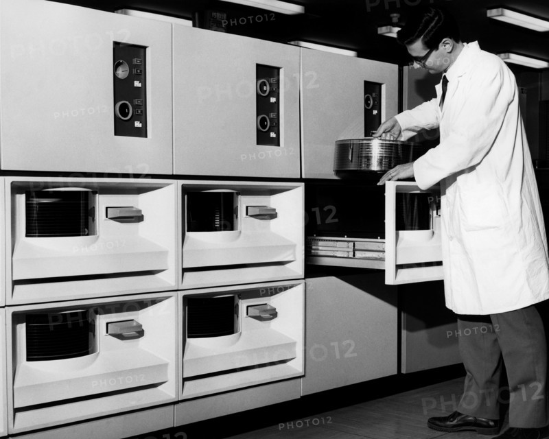 Italy. Rome. a memory module containing passenger data from Alitalia. 1969
