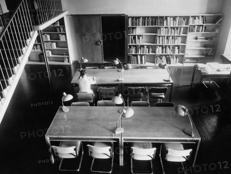 Italy. Rome. library of the central institute of restoration. 1958