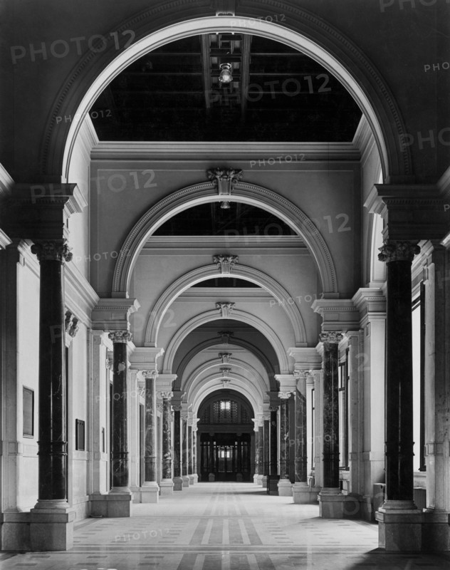 Italy. Lazio. Rome. corridor of Montecitorio offices. 1920