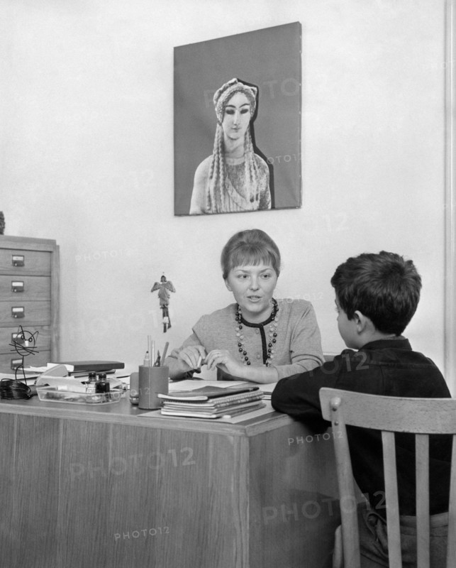 Education. Social Worker With Student. 1964