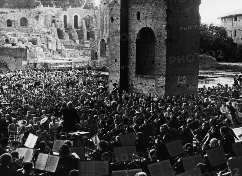 Italy. Rome. Concerts At The Basilica Of Maxentius. 1930