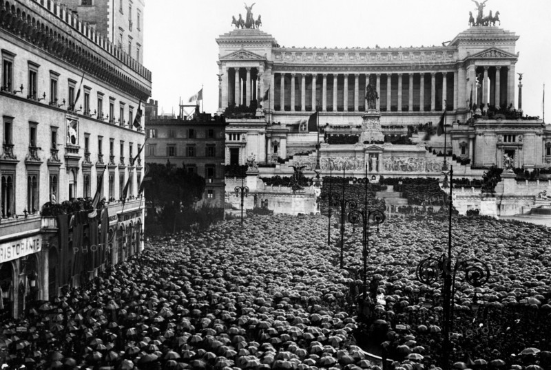Italy. Rome. Rural At The Altare Della Patria. 1930