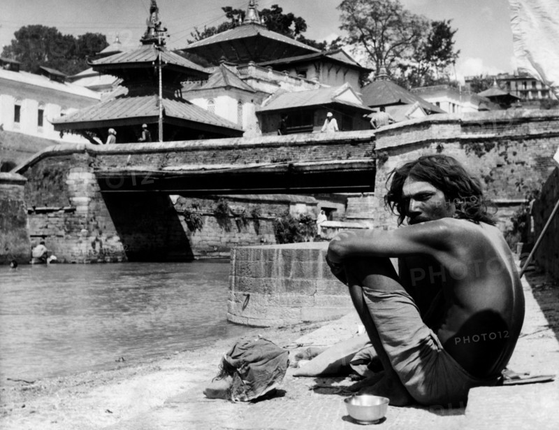 Nepal. Kathmandu. Temple Of Pashupatinath. Bagmati River. 1967