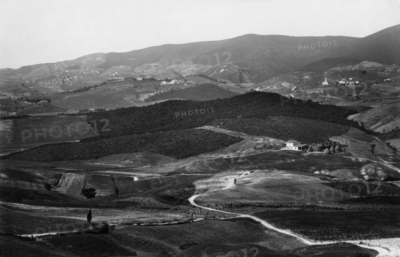 Italy. Tuscany. Panorama Of The Livorno Mountains. 1930-40