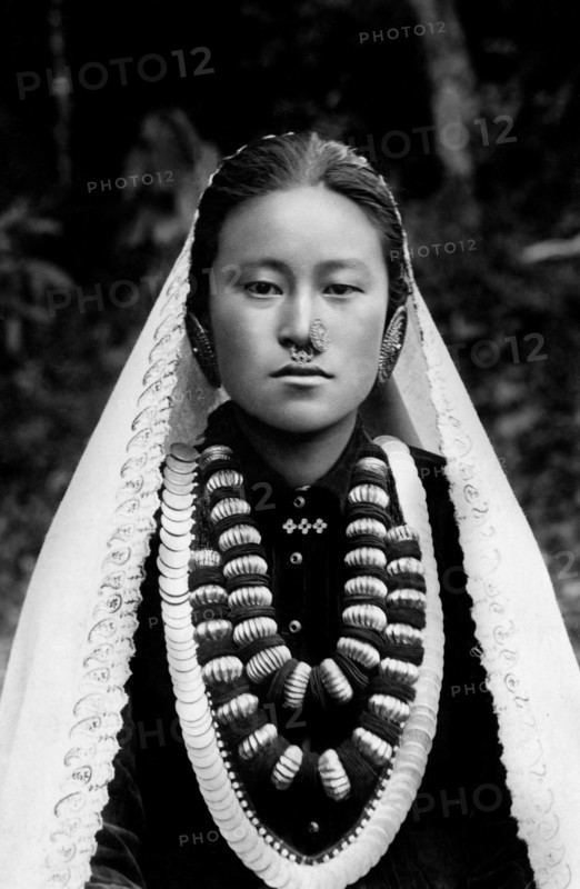 India. Nepal. Nepali Girl. 1920-30