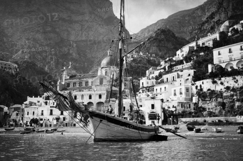 Italy. Campania. Positano View From The Sea. 1910-1920