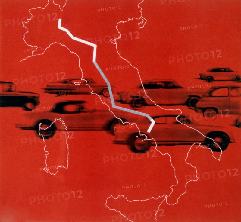 Booklet Of The Italian Motorway Autostrada Del Sole. 1959