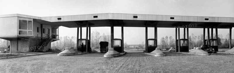 Italy. Lombardia. Melegnano. Tollbooth