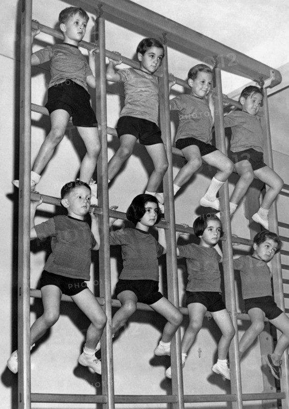 Child On Wall Bars. 1955