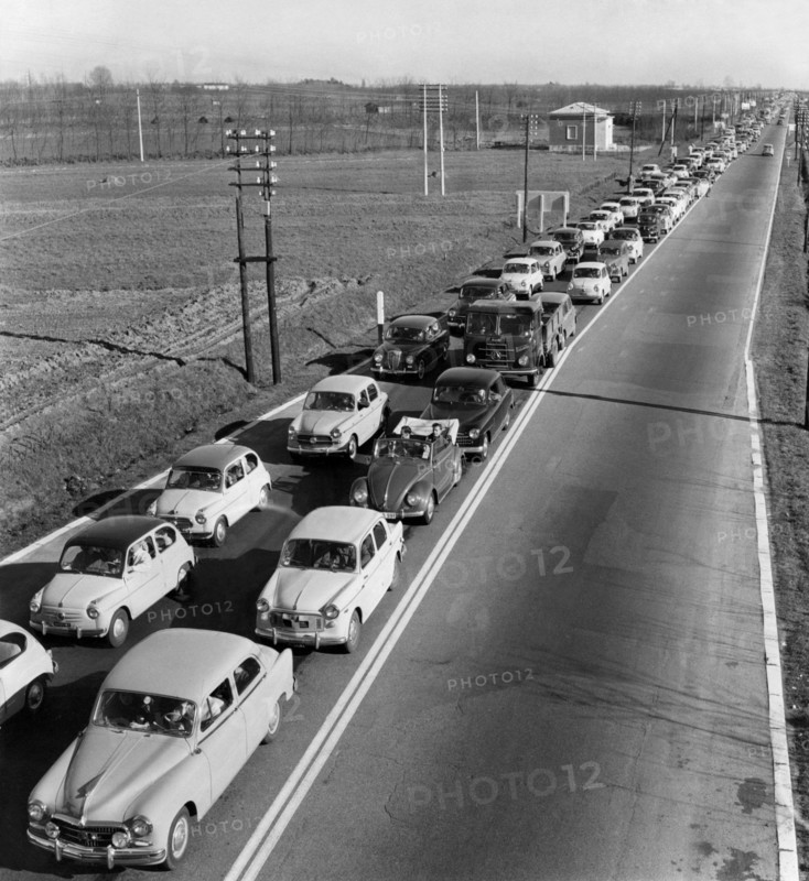 Milano-laghi Motorway. 1961