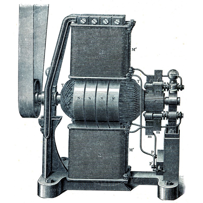 Siemens dynamo drum.
