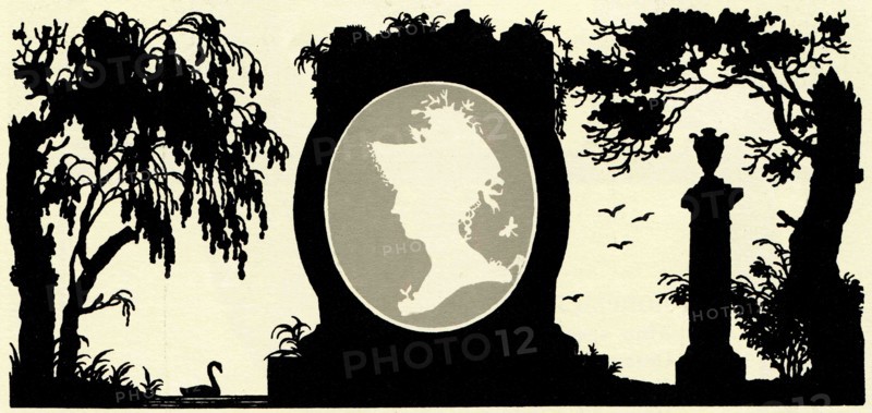 Medallion with a female profile.