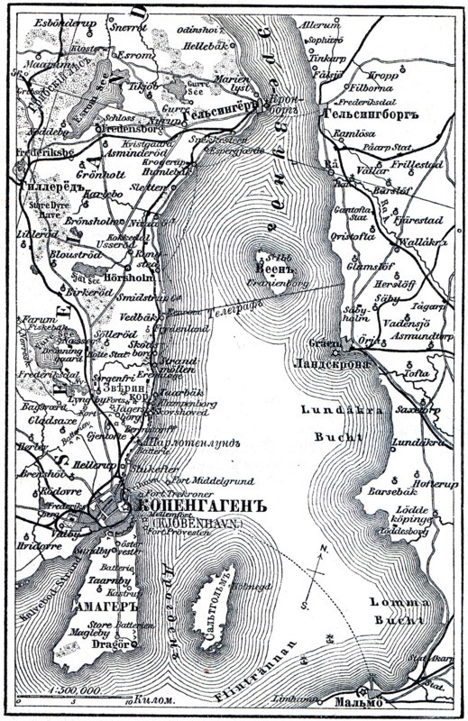 Map of Copenhagen.