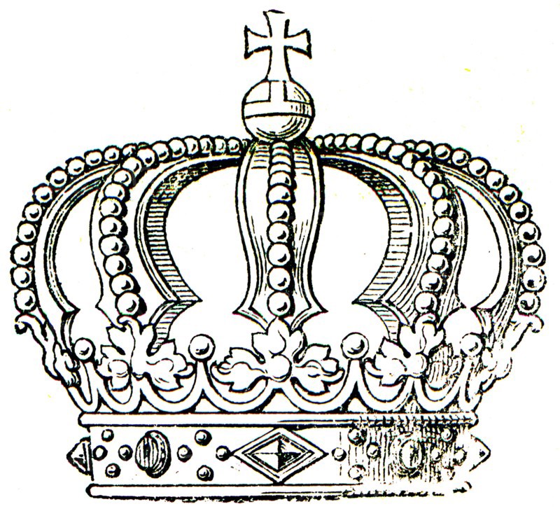 Typical royal crown.