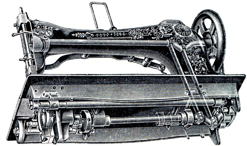 Phoenix sewing machine with a round hook.