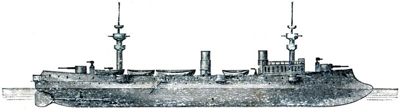 Admiral Charner, French armored cruiser.