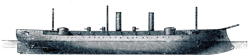Rurik, Russian armored cruiser.