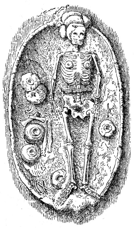 Grave, tomb Halstatt.