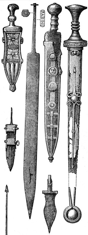 Weapons.