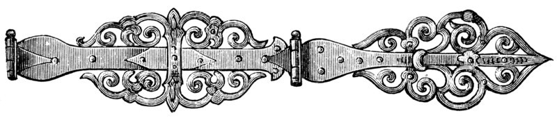 Door hinges.