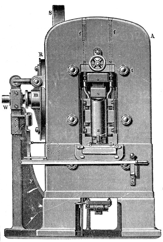 Printing press.
