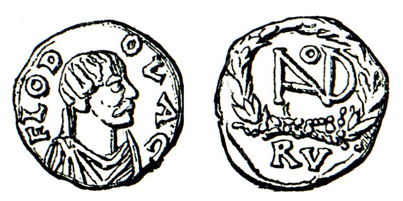 Silver coin of Odoacer.