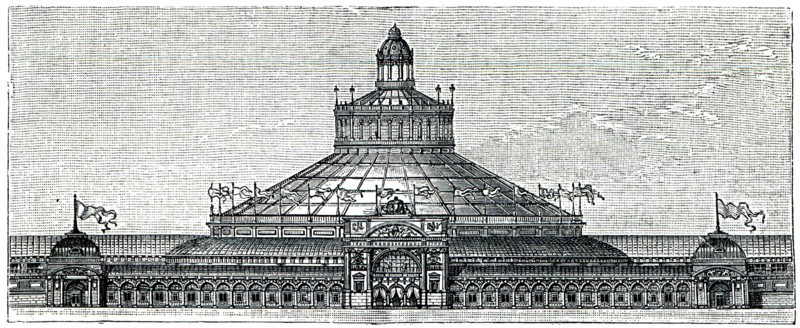 Rotunda of the International Exhibition in Vienna.