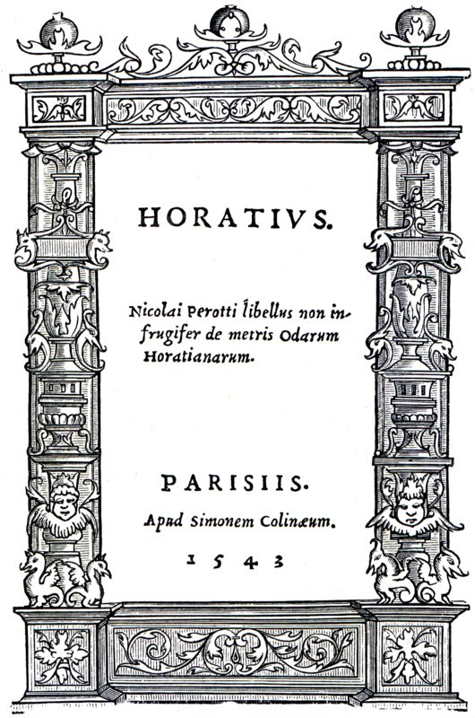 Title-page of Horace Geoffrey Tory.